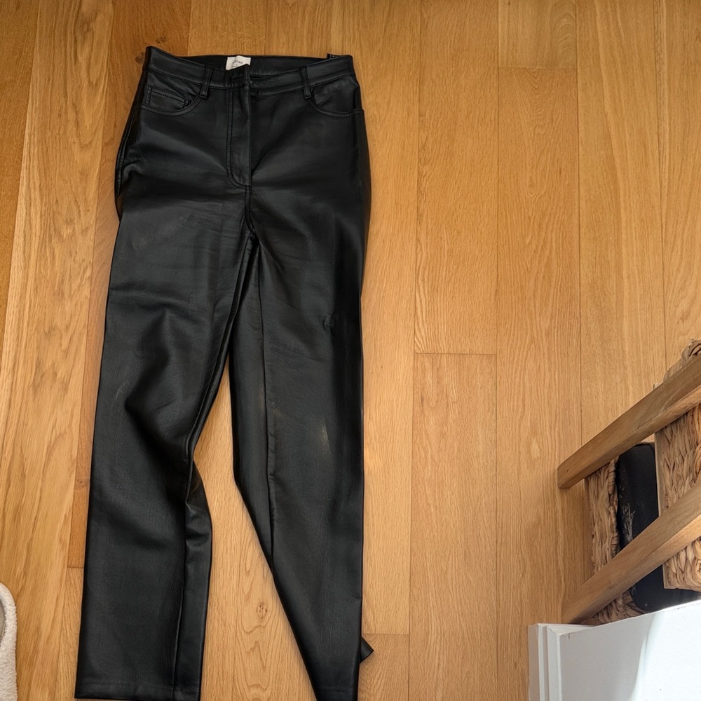 Wilfred Black leather pants